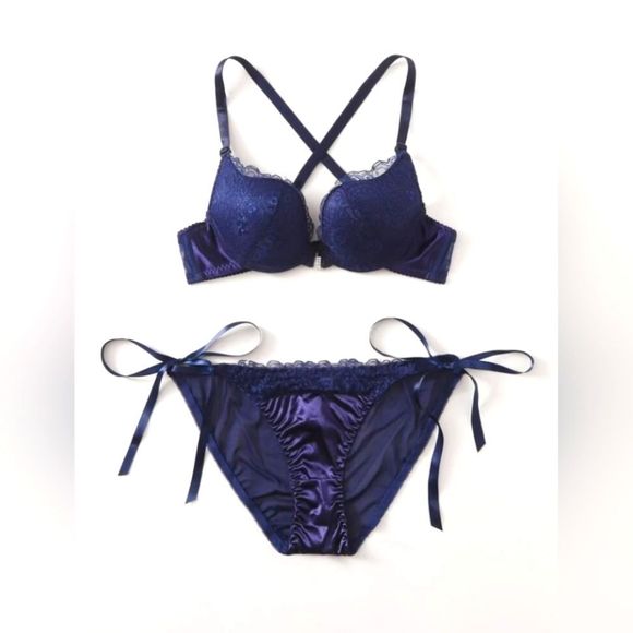 SHEIN Intimates & Sleepwear Beautiful Blue Underwear Set Poshmark